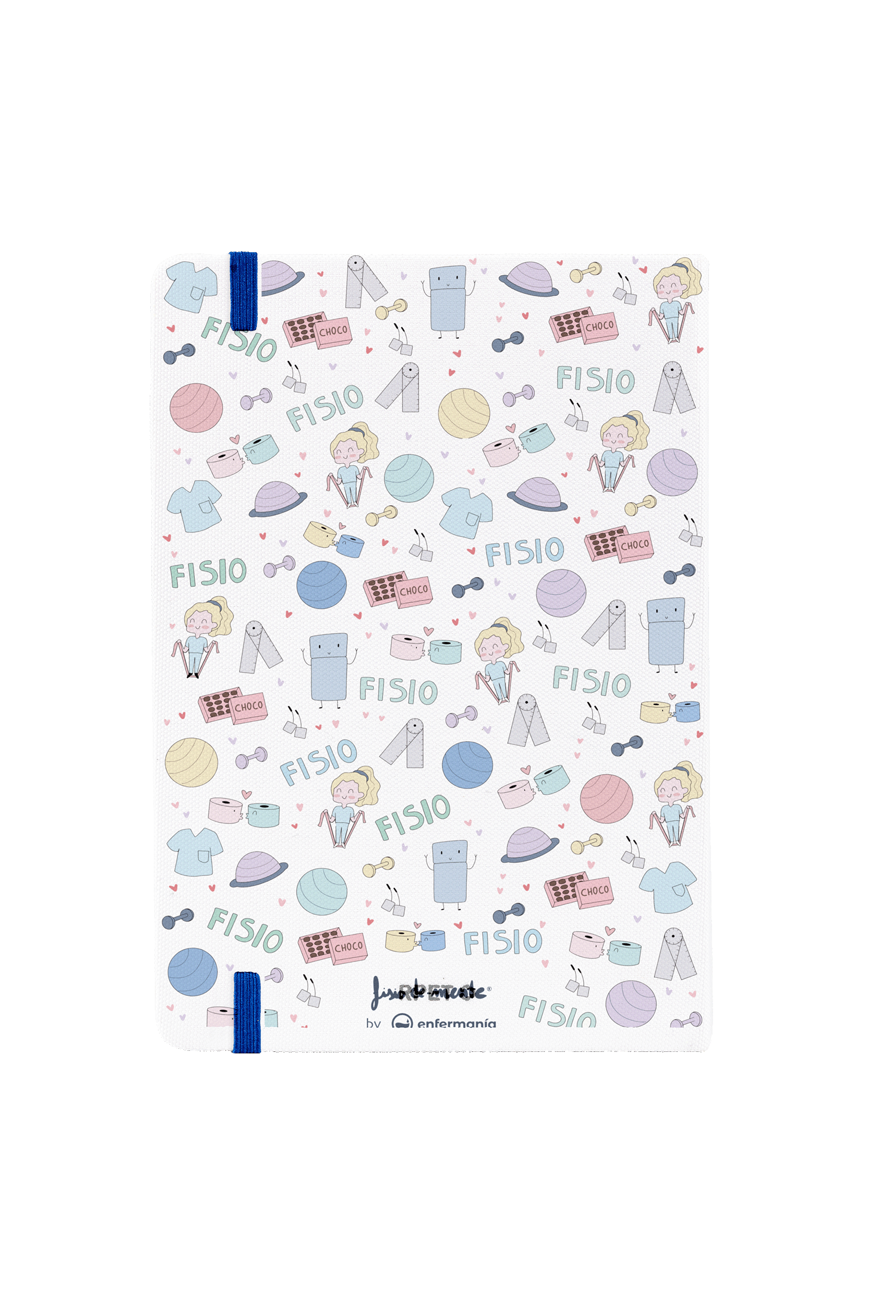 Libreta A5 con goma azul – Fisio Pastel-zoom-4