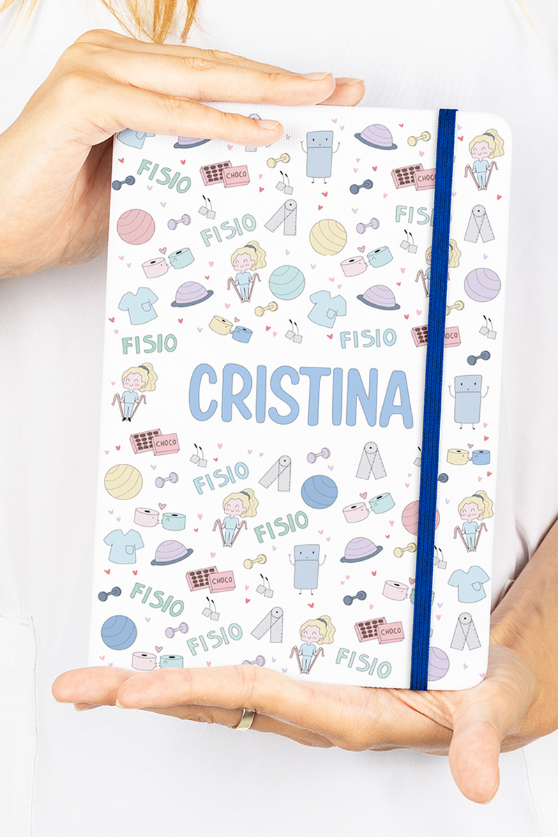 Libreta A5 con goma azul – Fisio Pastel-zoom-