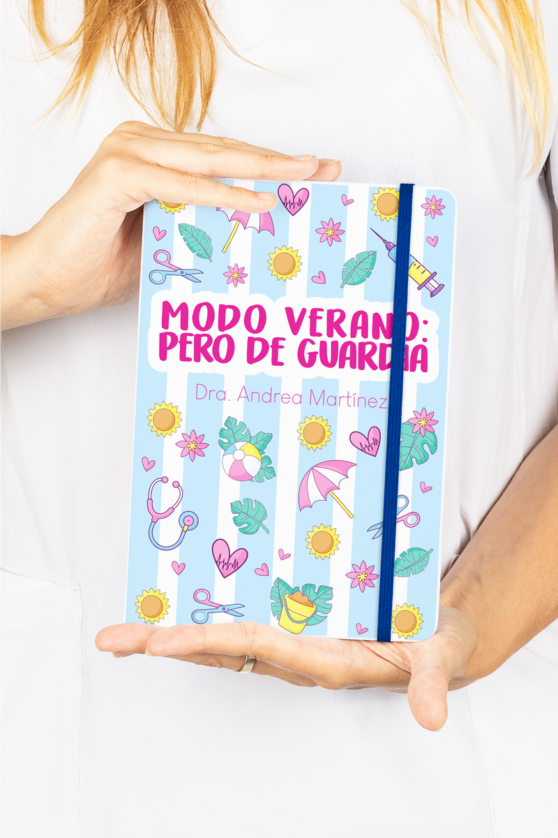 Libreta A5 con goma azul – Summer Collection-zoom-