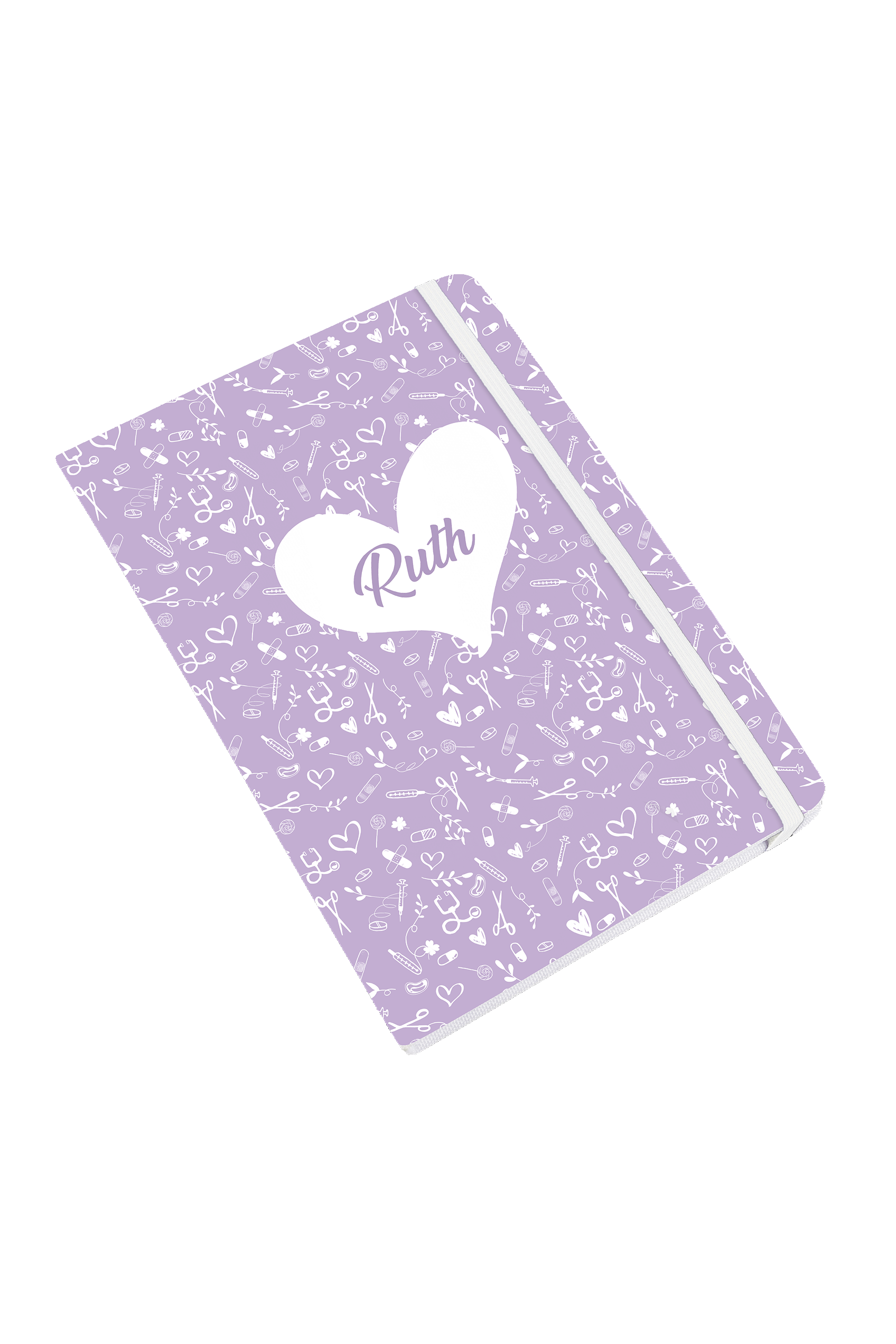Libreta A5 con goma blanca – Sweet Lavanda-zoom-2