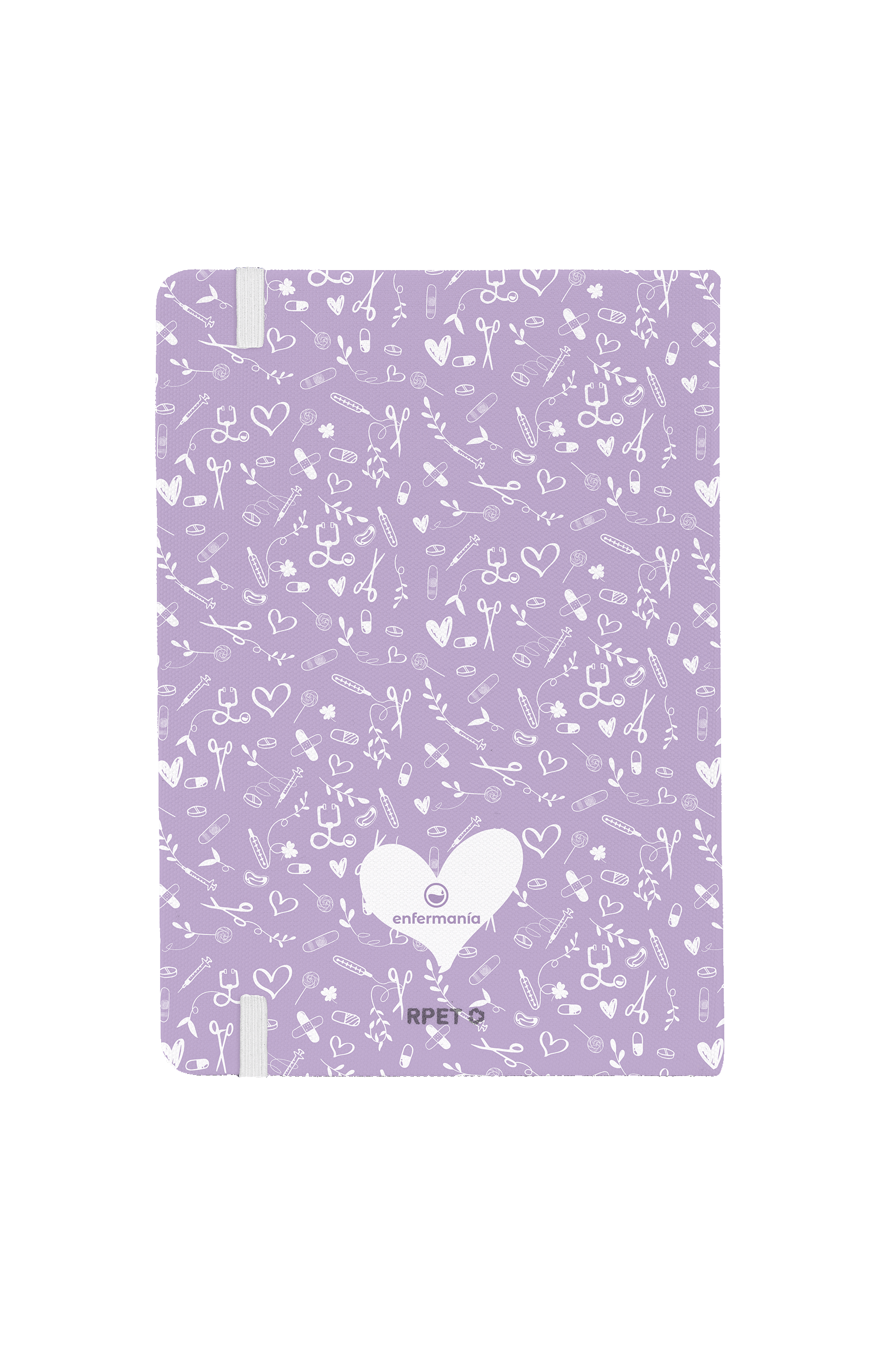 Libreta A5 con goma blanca – Sweet Lavanda-4