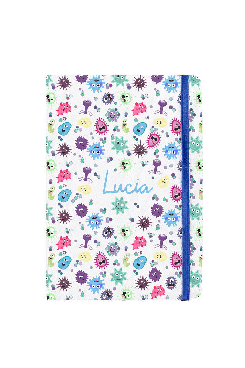 Libreta A5 con goma azul – Virus Collection-zoom-