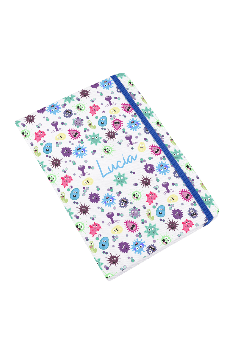 Libreta A5 con goma azul – Virus Collection-zoom-