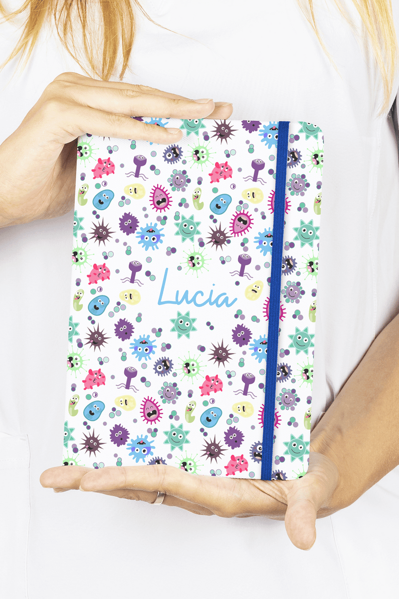 Libreta A5 con goma azul – Virus Collection-zoom-