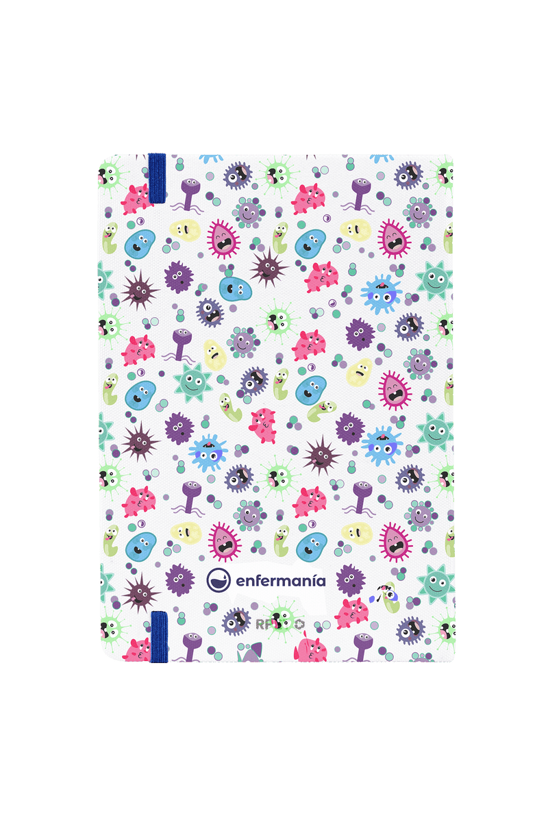 Libreta A5 con goma azul – Virus Collection-zoom-