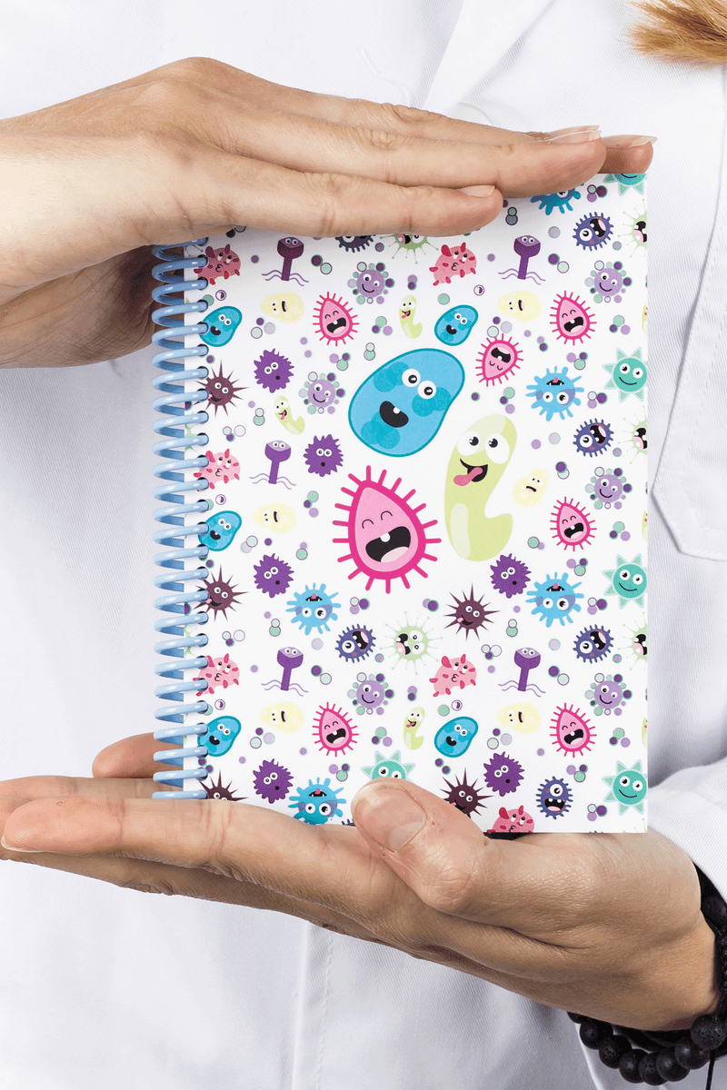 Libreta enfermería A6 - Virus-zoom-
