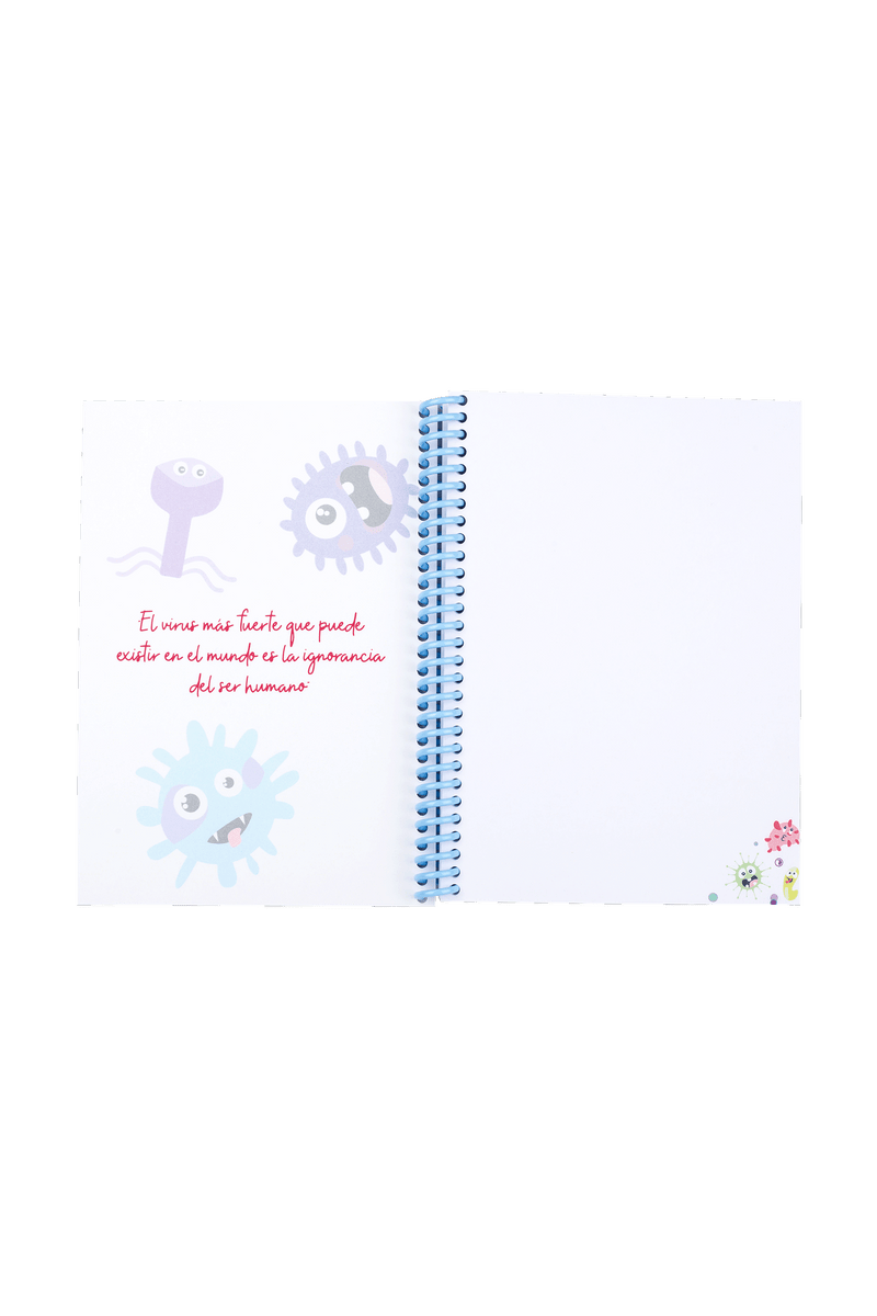 Libreta enfermería A6 - Virus-zoom-