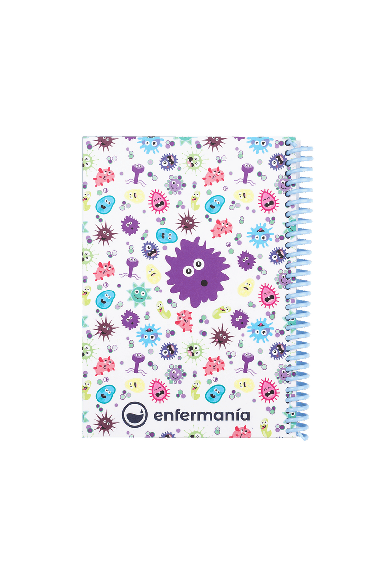 Libreta enfermería A6 - Virus-zoom-