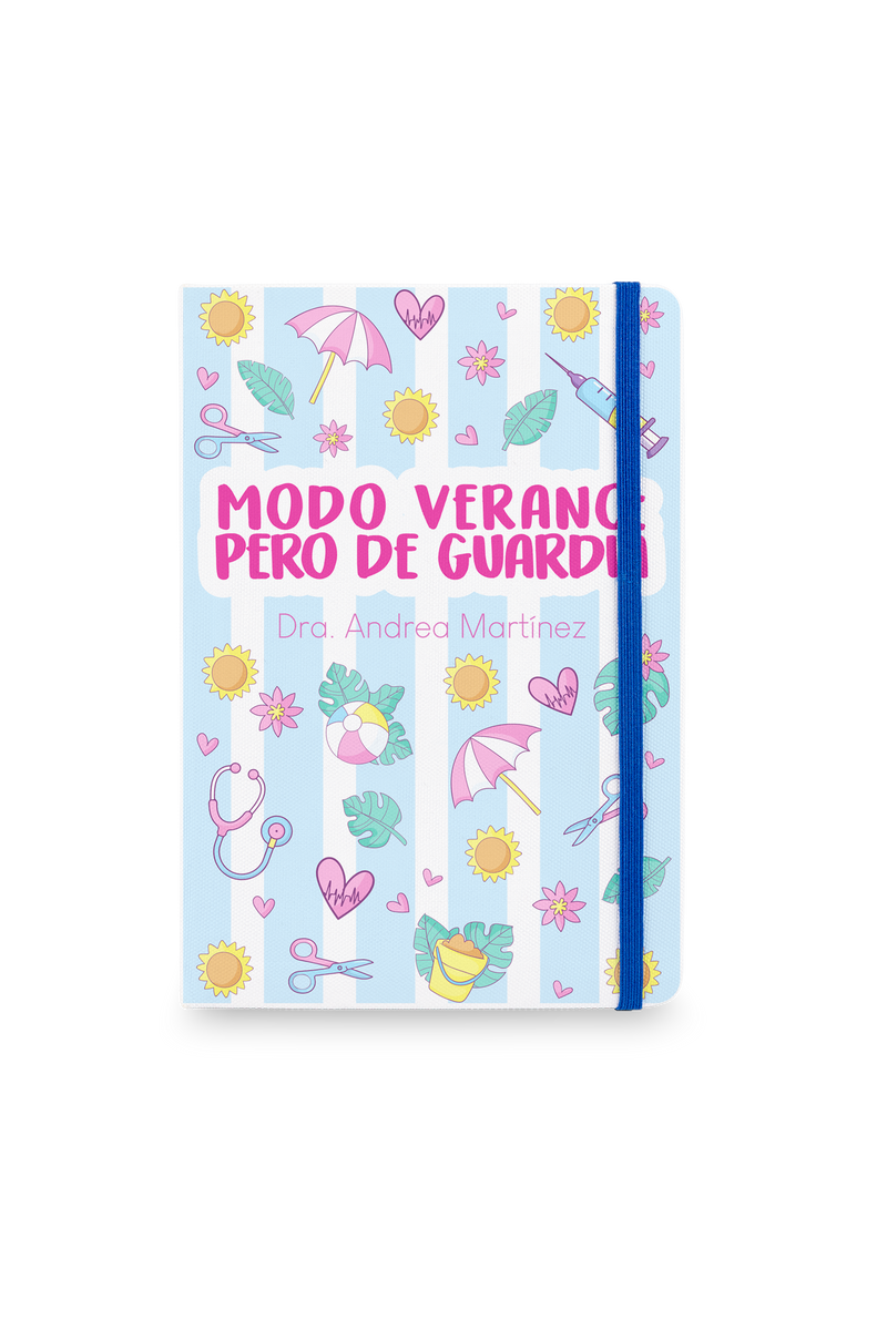 Libreta A5 con goma azul – Summer Collection-zoom-