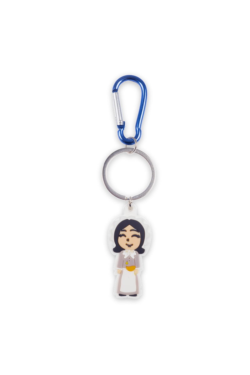 Nightingale rubber keychain-zoom-