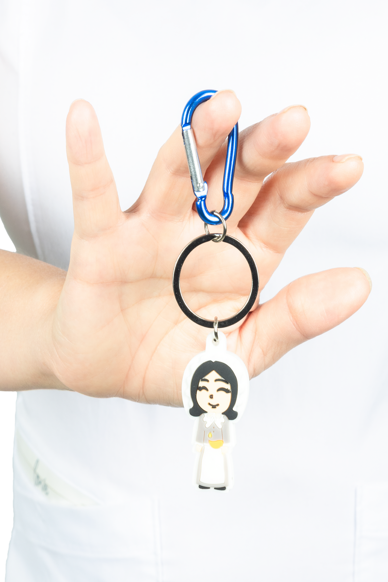 Nightingale rubber keychain-zoom-