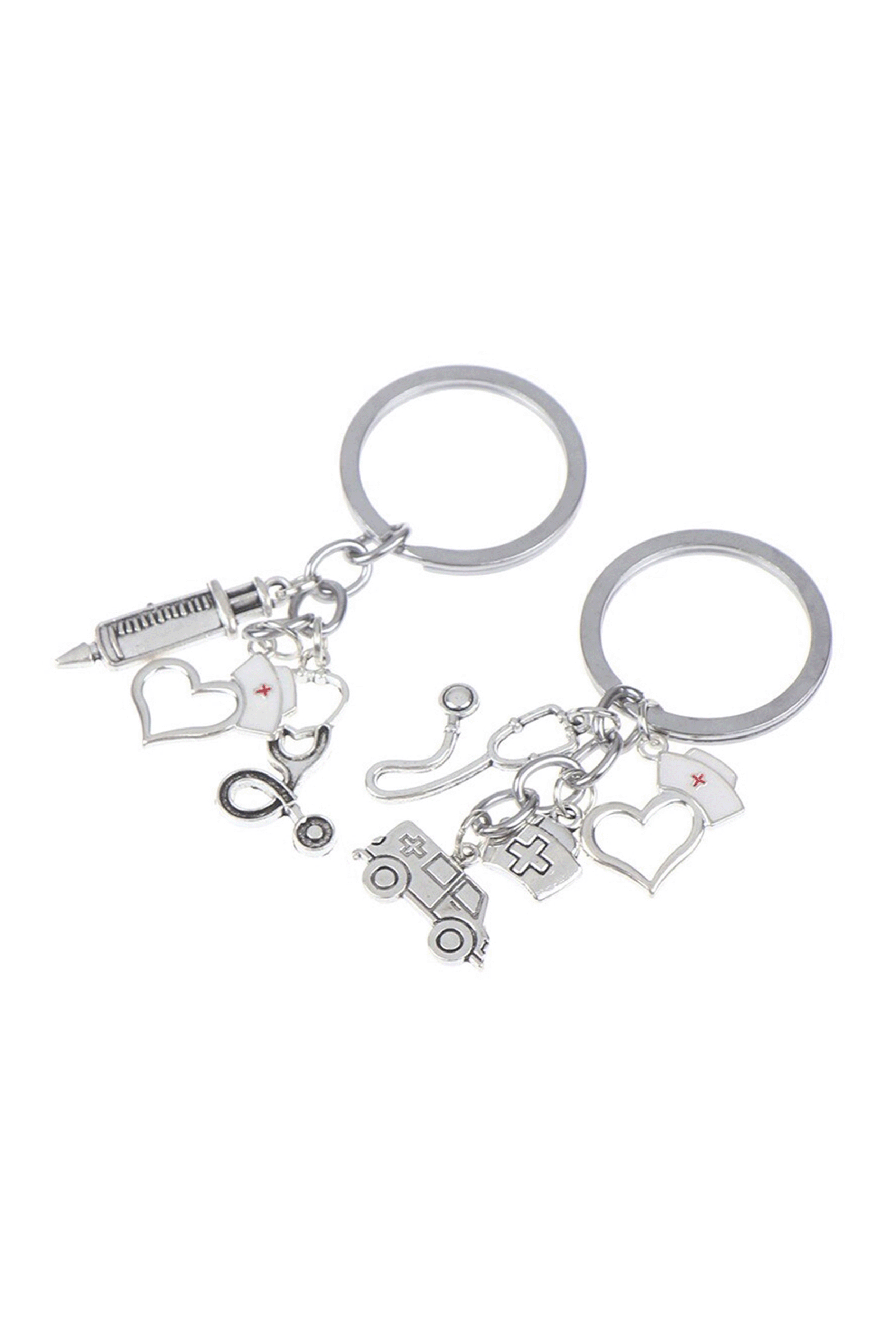 Llavero con Charms - jeringa