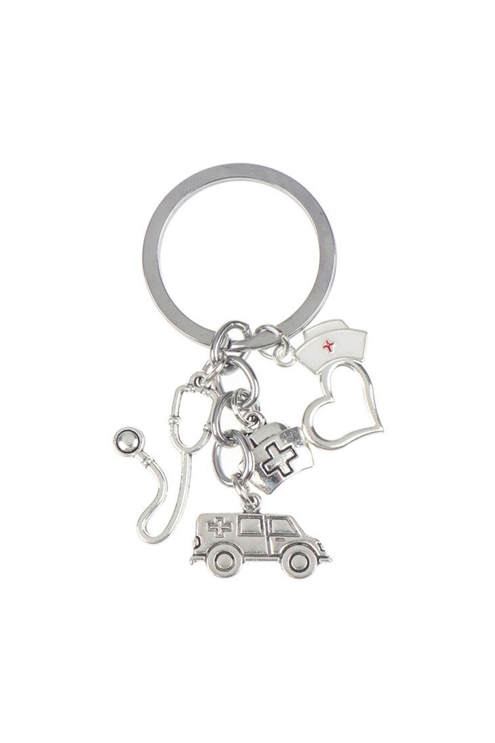 Llavero con charms - ambulancia