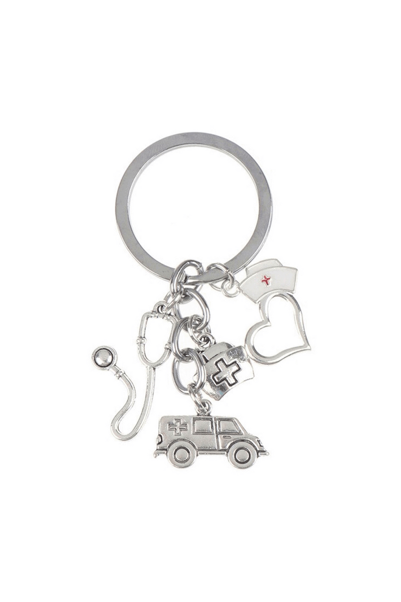 Llavero con charms - ambulancia-zoom-