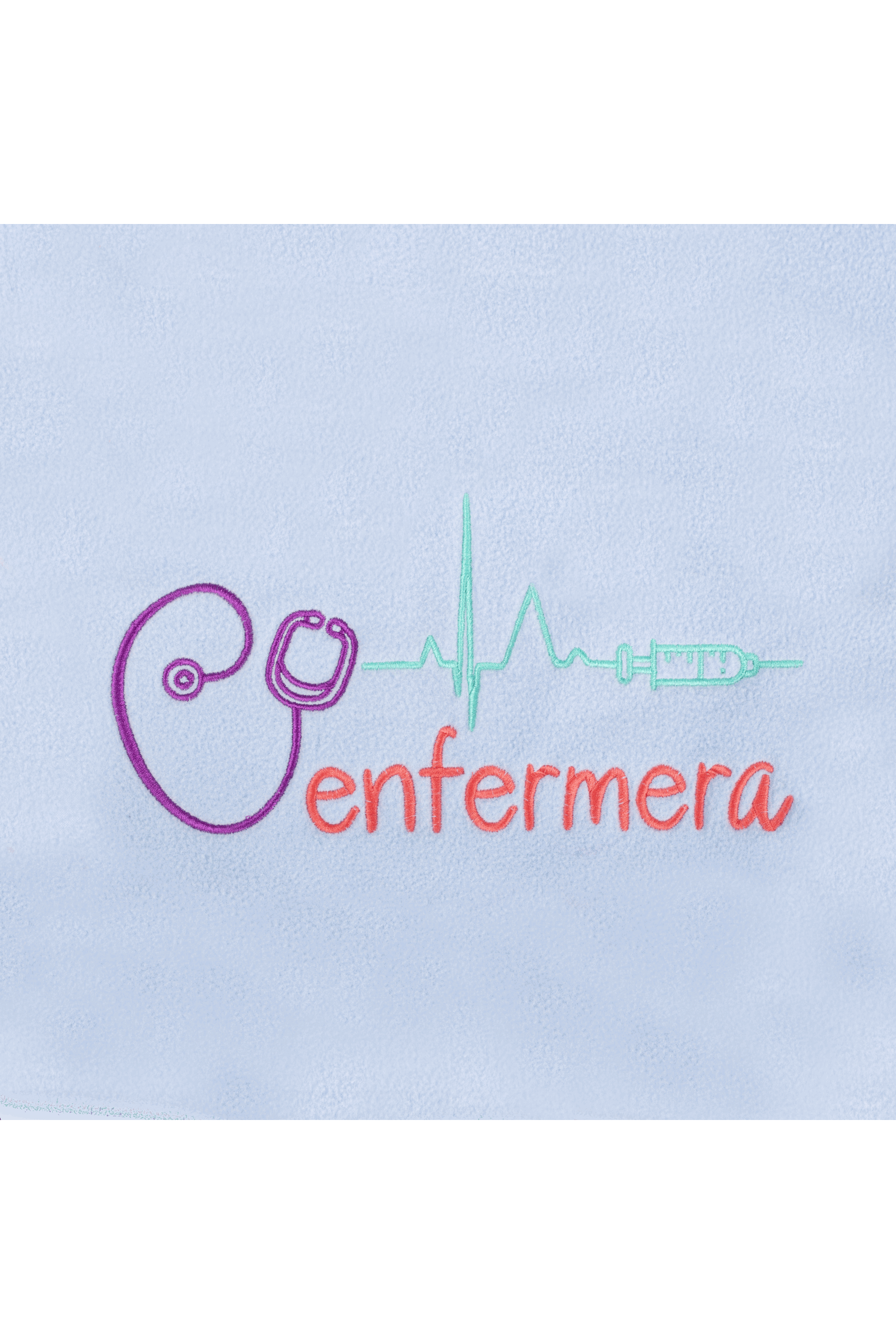 Forro Polar Sanitario Mujer Bordado Personalizado - Sweet Azul Médico-zoom-14
