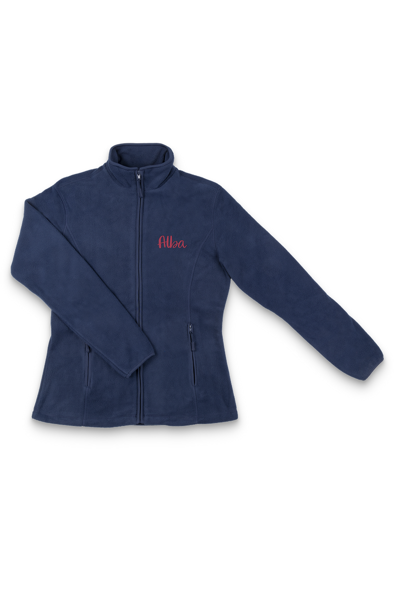 Forro Polar Sanitario Mujer Personalizado – Azul Marino Fisioterapeuta-zoom-