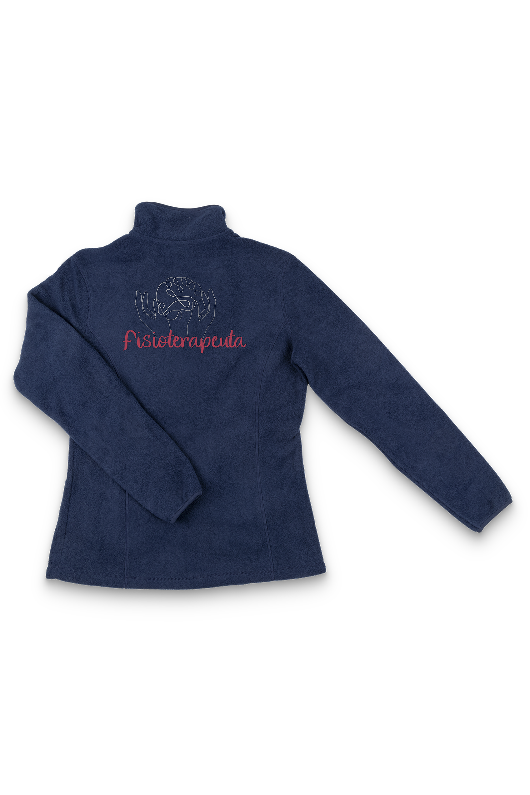 Forro Polar Sanitario Mujer Personalizado – Azul Marino Fisioterapeuta-zoom-5