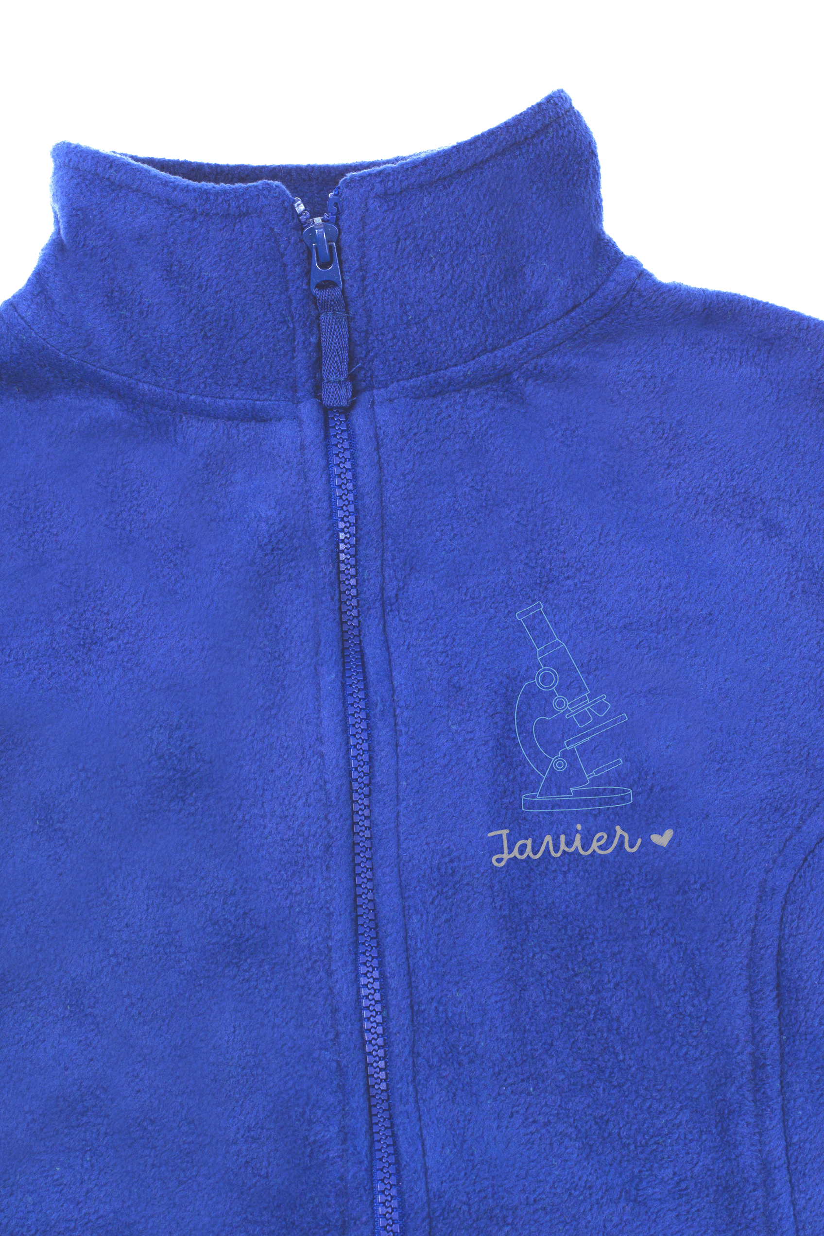 Chaqueta Polar Sanitario Hombre Personalizado – Azul Royal Técnico de laboratorio-zoom-2