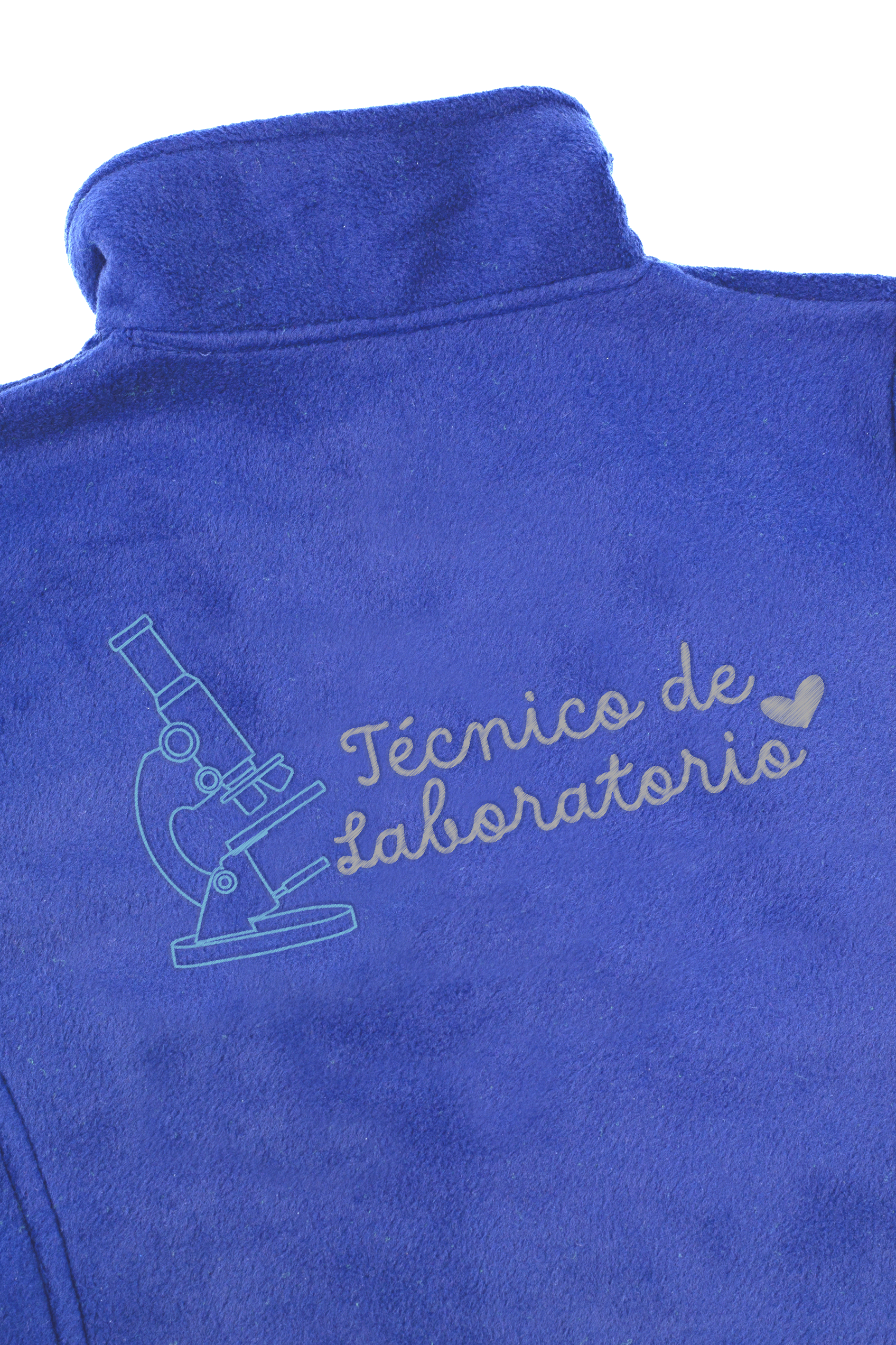 Chaqueta Polar Sanitario Hombre Personalizado – Azul Royal Técnico de laboratorio-3