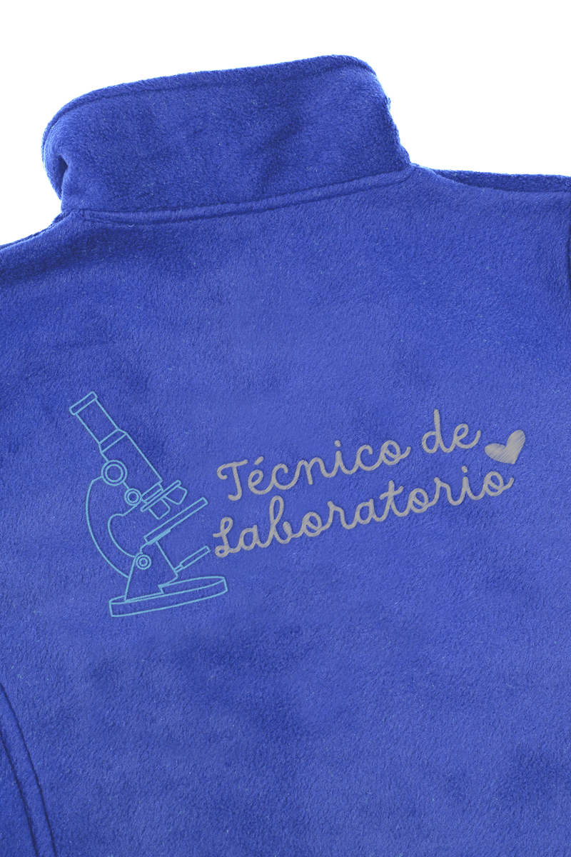 Chaqueta Polar Sanitario Hombre Personalizado – Azul Royal-zoom-
