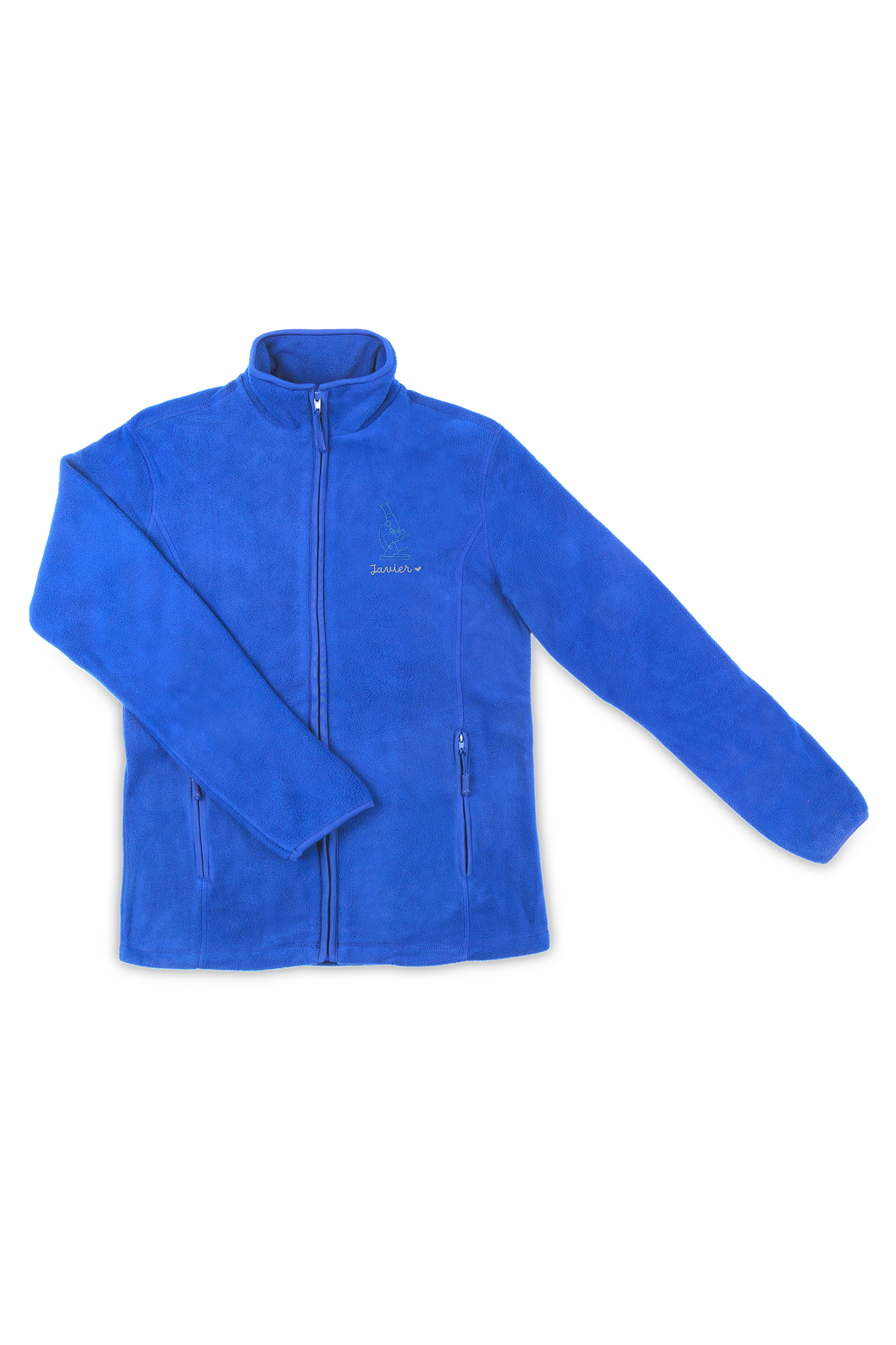 Chaqueta Polar Sanitario Hombre Personalizado – Azul Royal Técnico de laboratorio-5