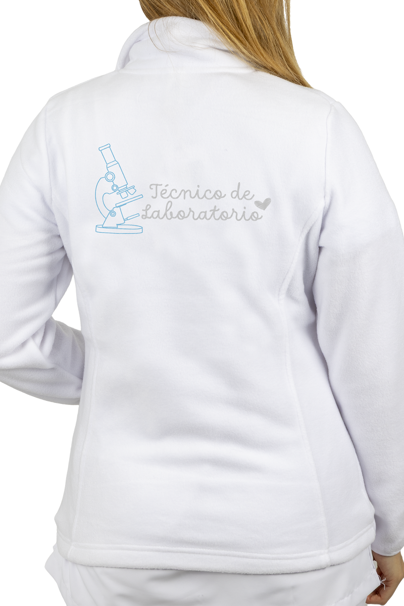 Forro Polar Sanitario Mujer Bordado Personalizado – Blanco-zoom-