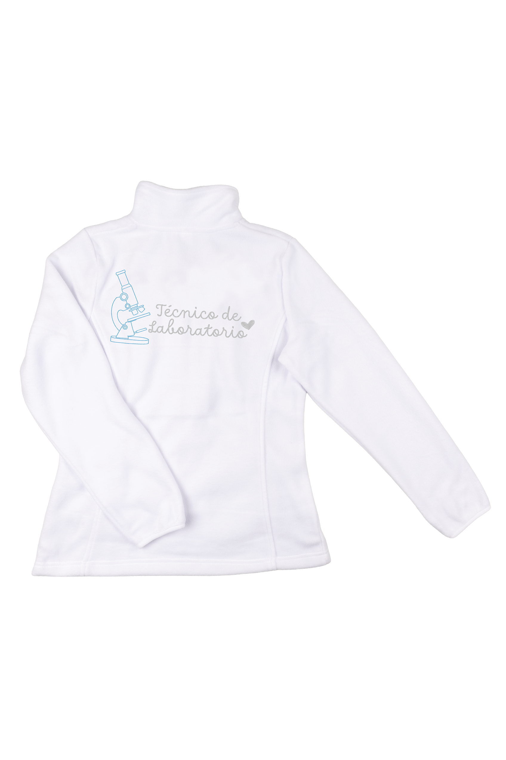 Forro Polar Sanitario Mujer Bordado Personalizado – Blanco Farmacéutico-zoom-4