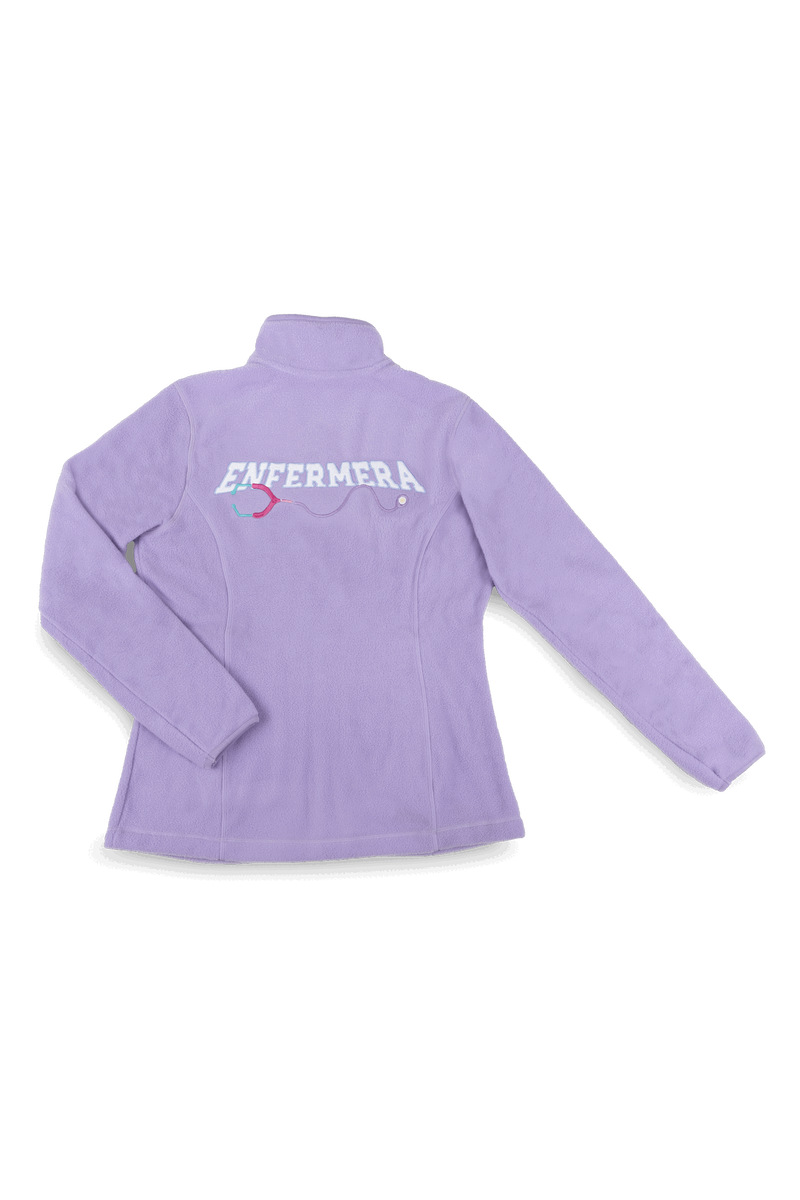 Forro Polar Sanitario Mujer Personalizado – Lavanda con bordado Dentista-zoom-