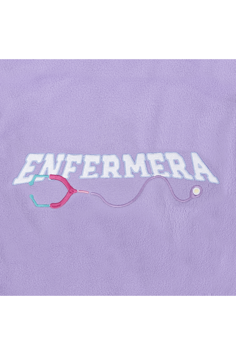 Forro Polar Sanitario Mujer Personalizado – Lavanda con bordado Matrona-zoom-
