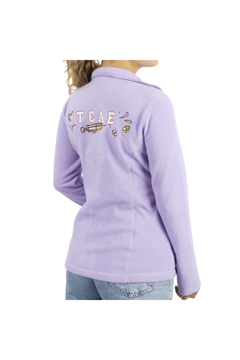 Forro Polar Sanitario Mujer Personalizado – Lavanda con bordado Matrona-zoom-