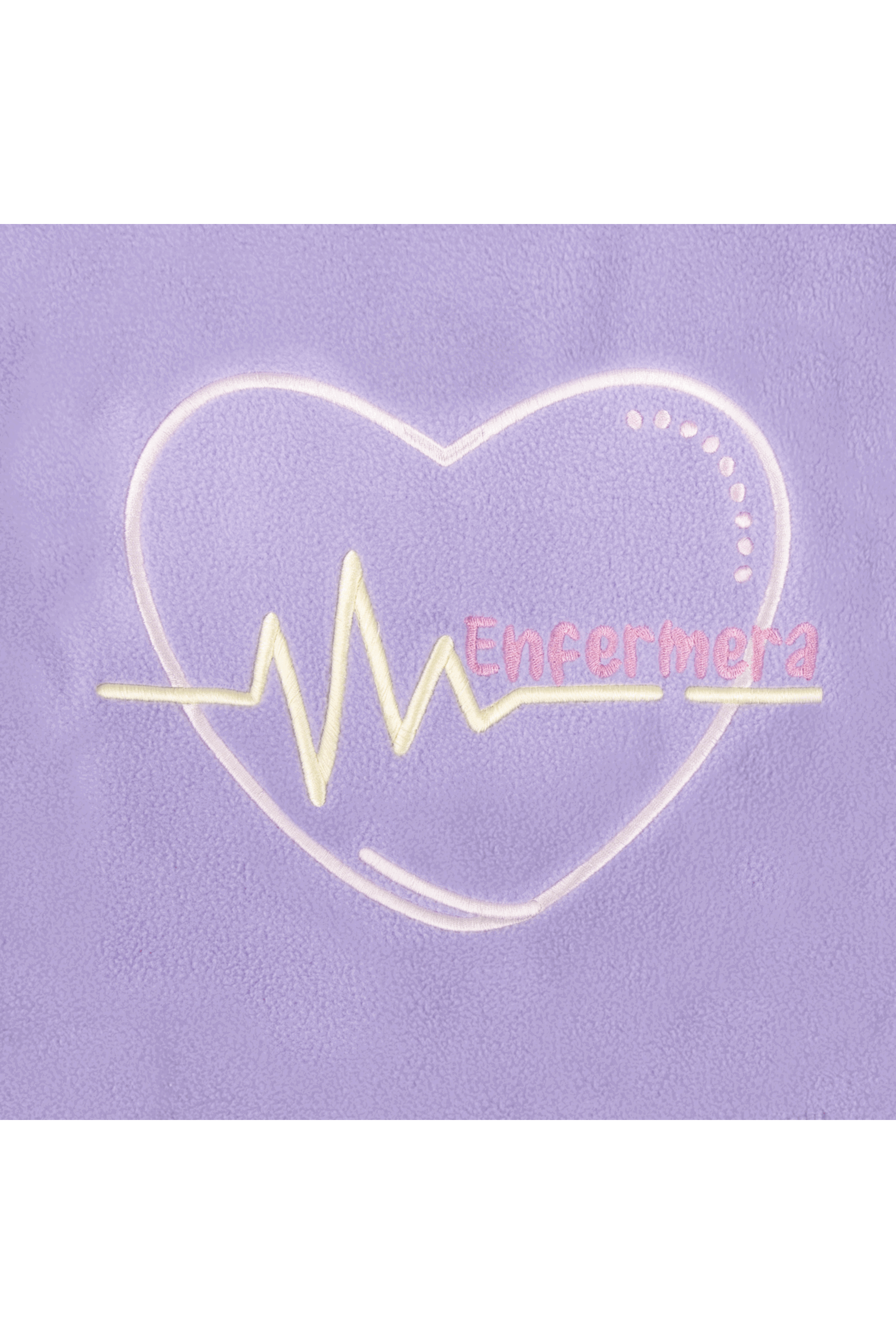 Forro Polar Sanitario Mujer Personalizado – Lavanda con bordado Matrona-zoom-5
