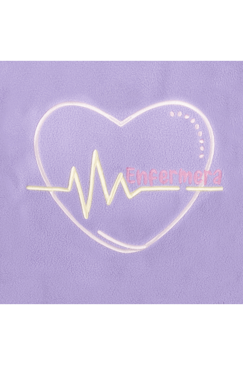Forro Polar Sanitario Mujer Personalizado – Lavanda con bordado Matrona-zoom-