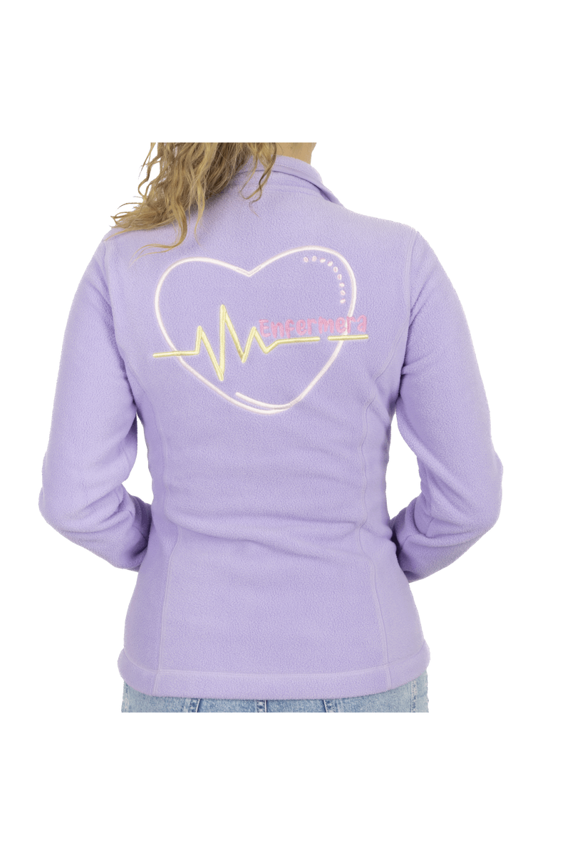 Forro Polar Sanitario Mujer Personalizado – Lavanda con bordado Matrona-zoom-