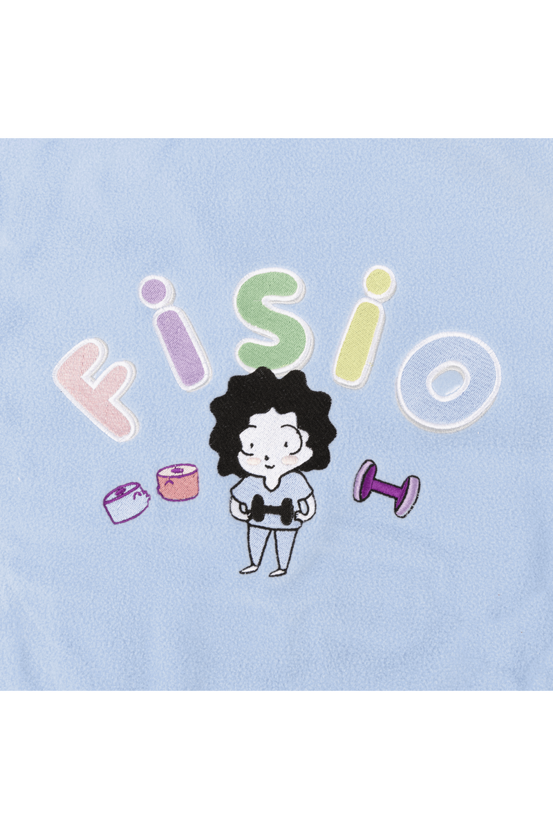 Forro Polar Sanitario Mujer Bordado Personalizado - Sweet Azul Médico-zoom-