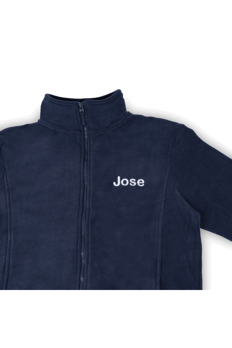 Forro Polar Sanitario Hombre Personalizado – Azul Marino Médico-zoom-