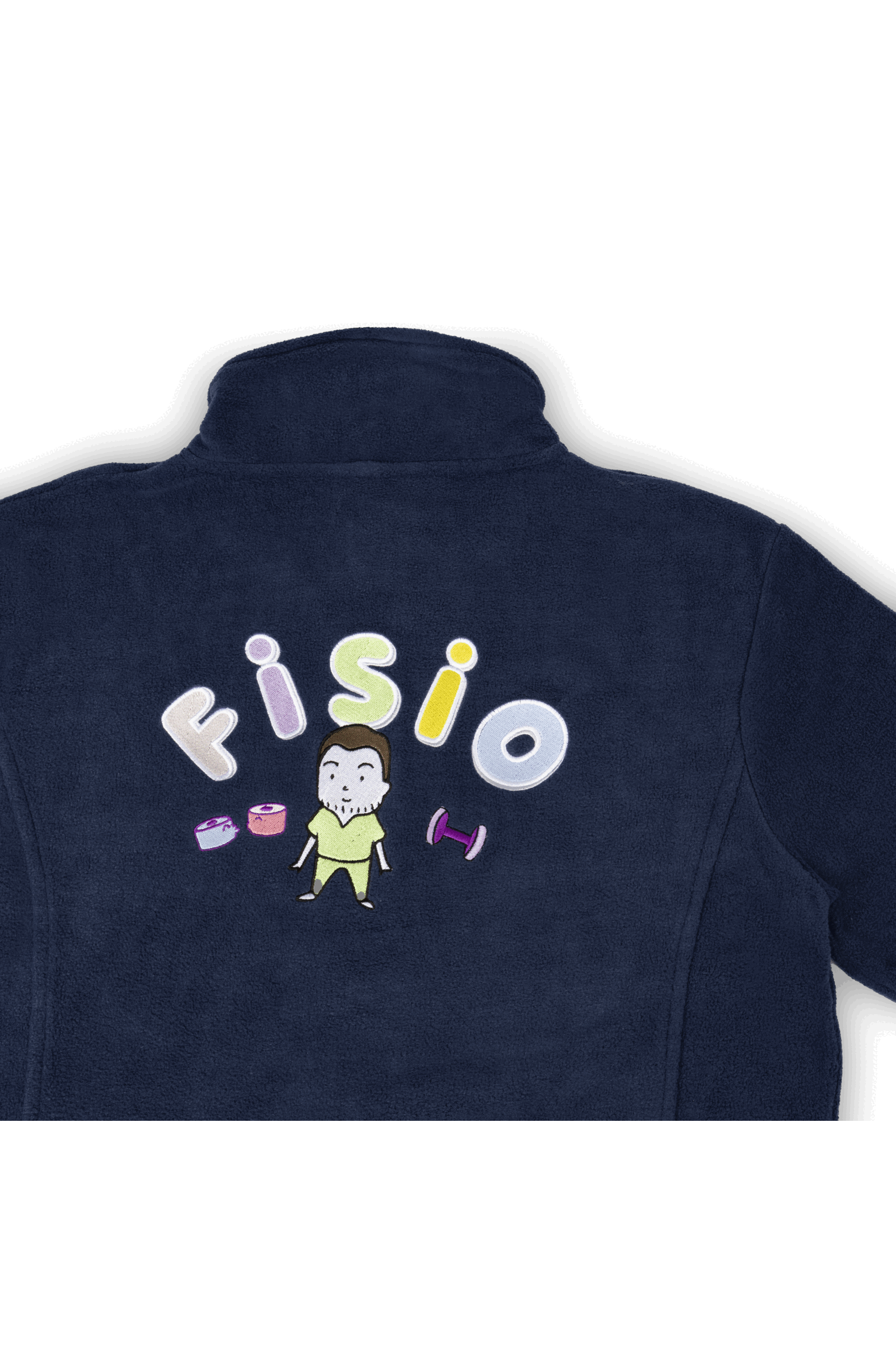 Forro Polar Sanitario Hombre Personalizado – Azul Marino Médico-4
