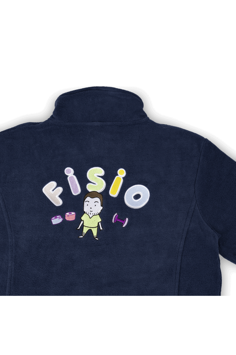 Forro Polar Sanitario Hombre Personalizado – Azul Marino Médico-zoom-