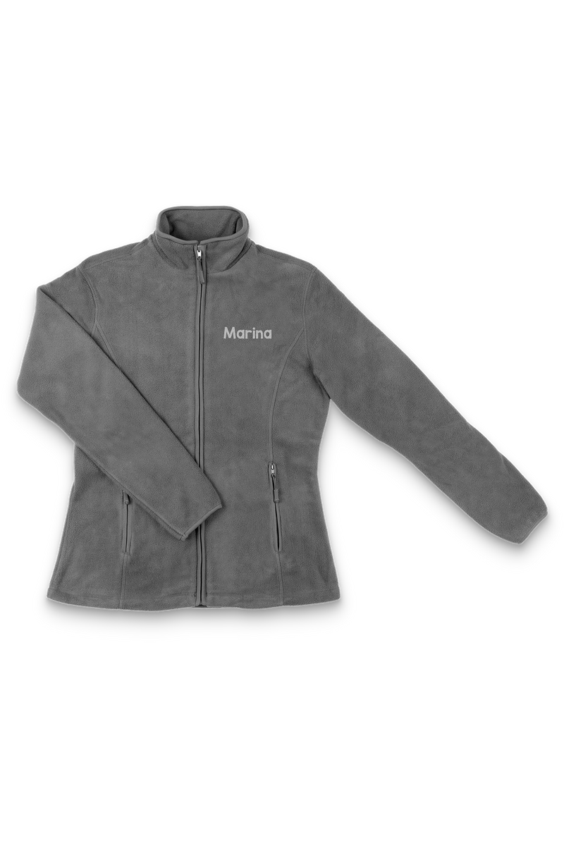Forro Polar Sanitario Mujer Personalizado – Color Gris Farmacéutico-zoom-