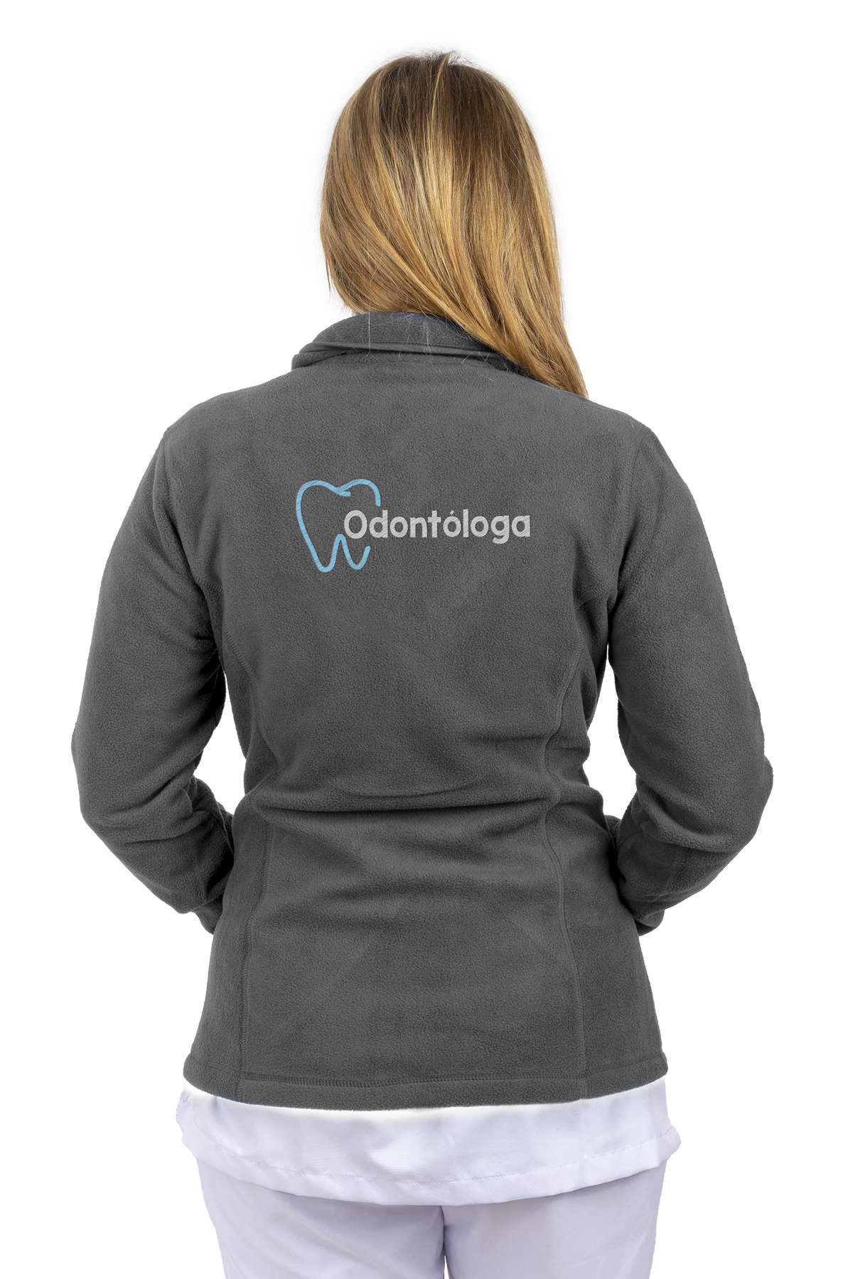 Forro Polar Sanitario Mujer Personalizado – Color Gris Dentista