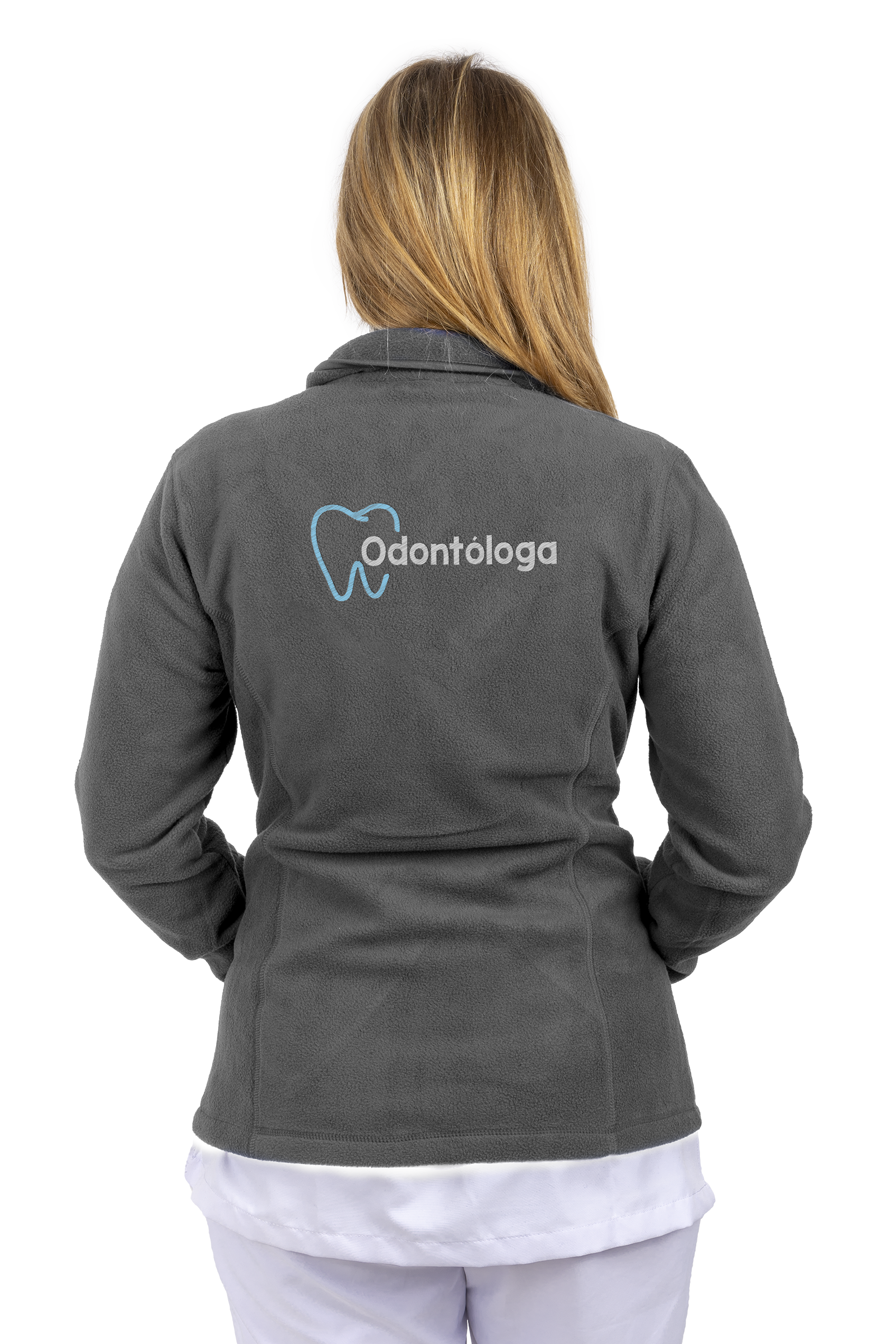 Forro Polar Sanitario Mujer Personalizado – Color Gris Dentista
