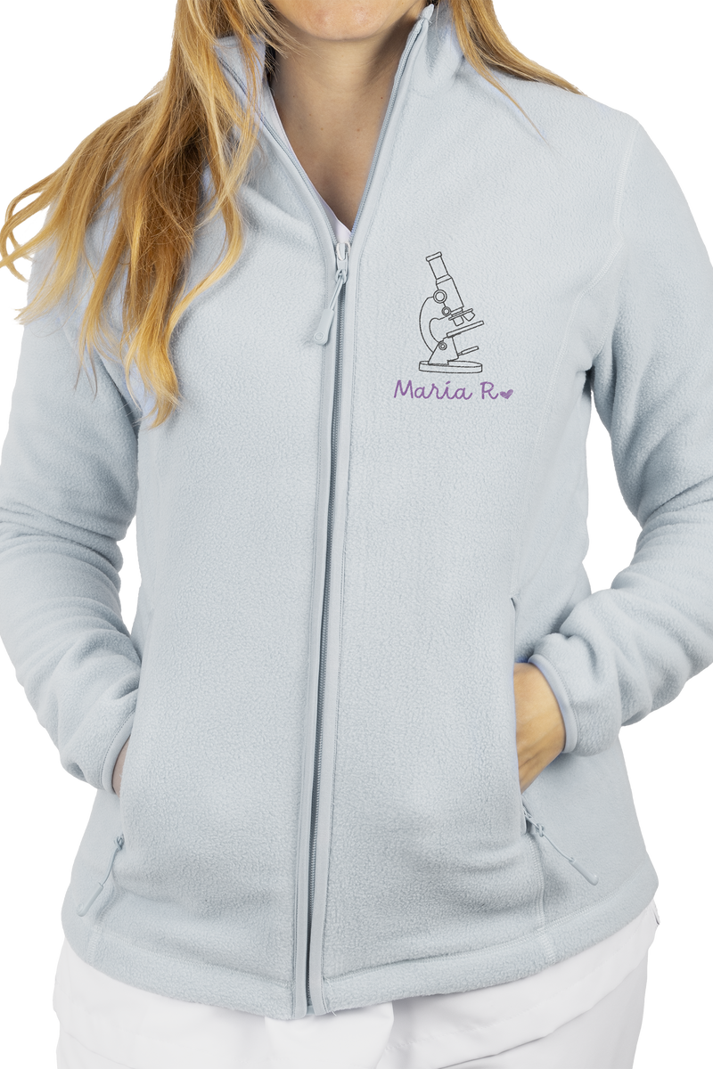 Forro Polar sanitario mujer personalizado – Color Hielo Farmacéutico-zoom-