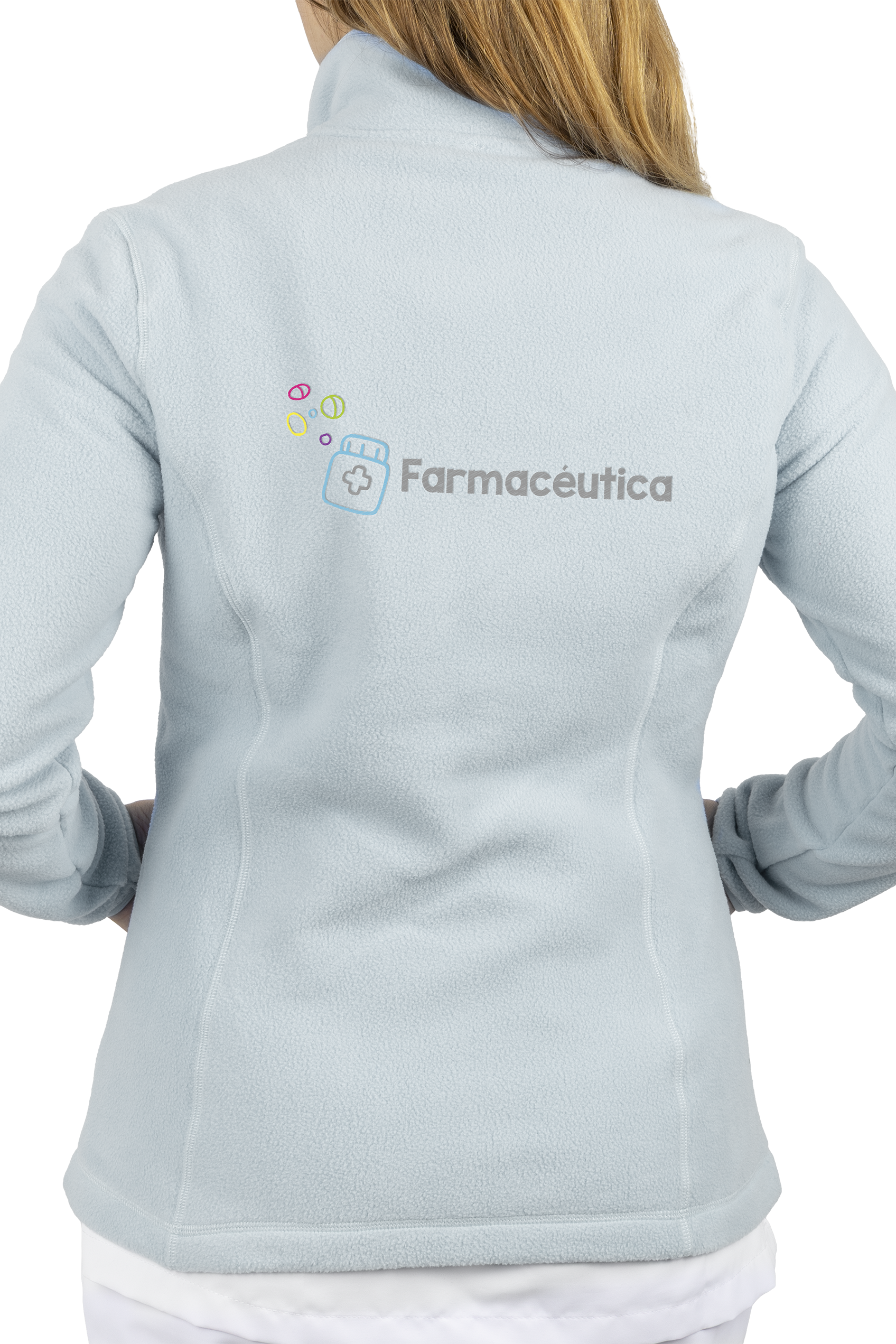 Forro Polar sanitario mujer personalizado – Color Hielo Farmacéutico-1