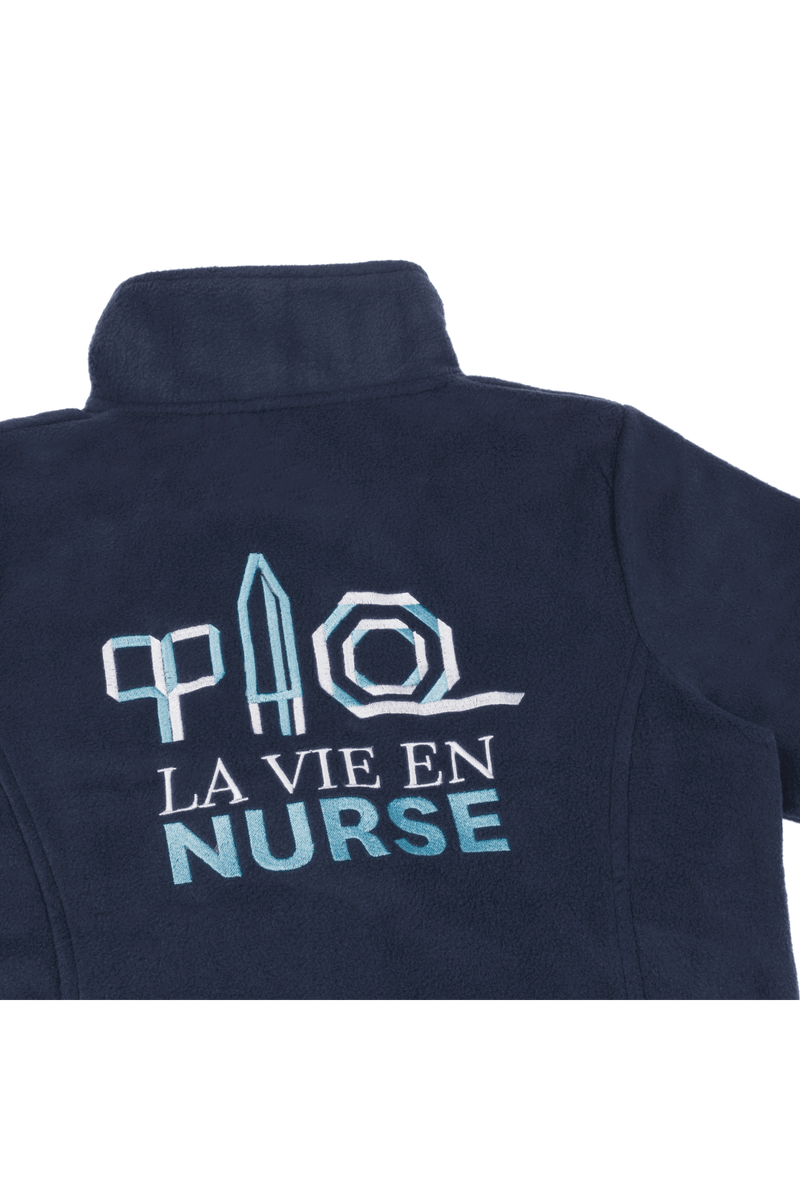 Forro Polar Sanitario Mujer Personalizado – Azul Marino Fisioterapeuta-zoom-