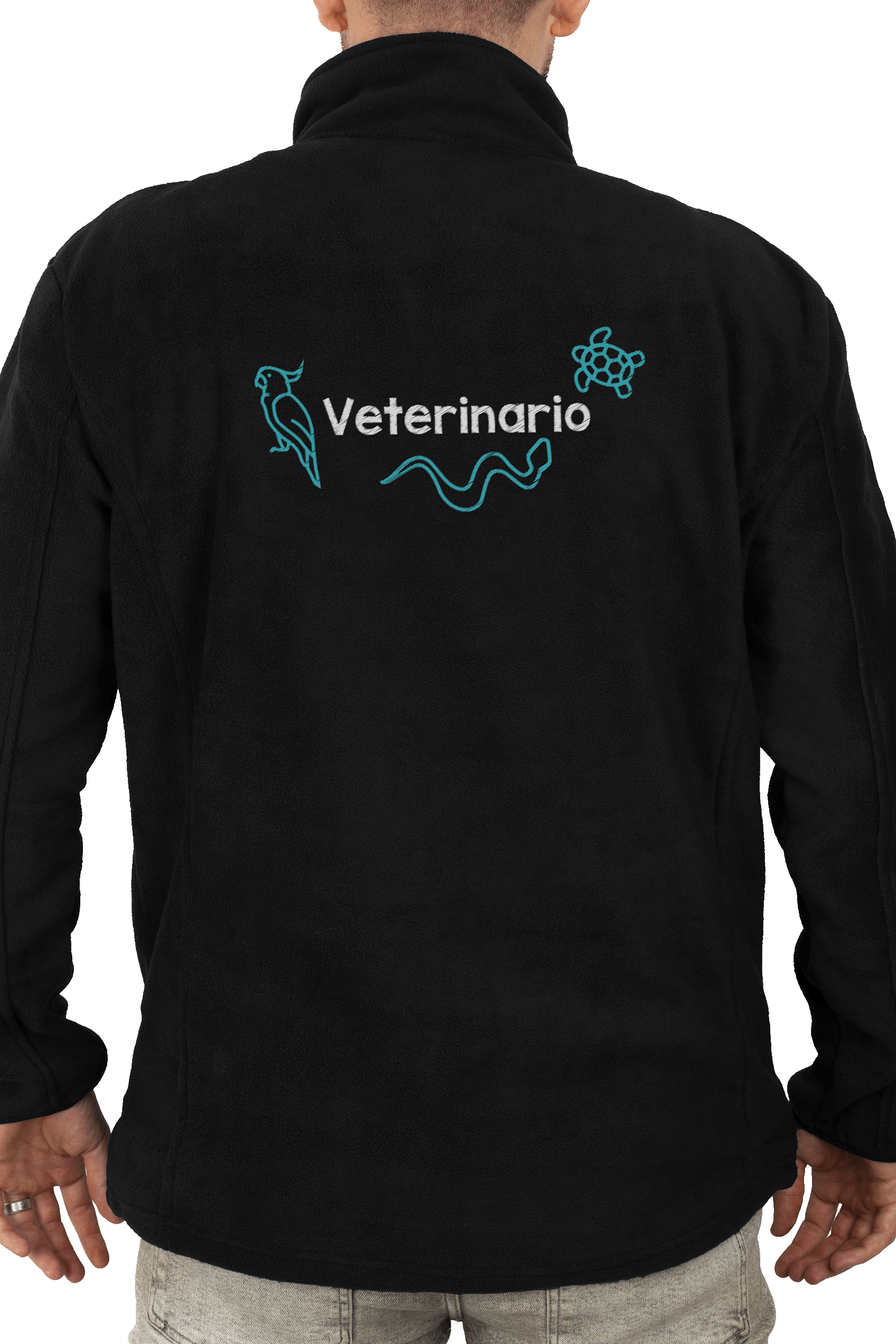 Chaqueta Polar Sanitario Hombre Personalizado – Negro T.E.S-zoom-11