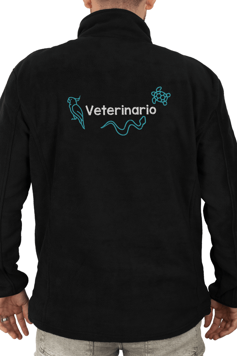 Chaqueta Polar Sanitario Hombre Personalizado – Negro T.E.S-zoom-