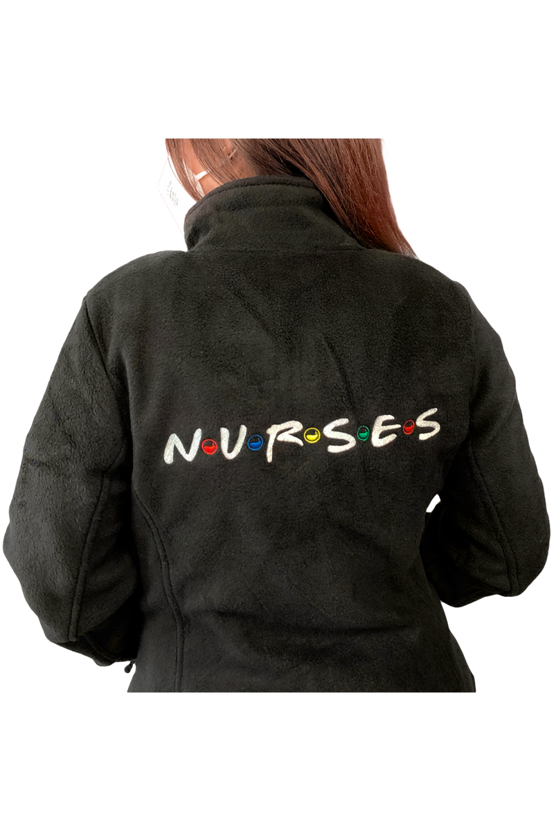 Polar Sanitario Mujer Personalizado – Negro Médico-zoom-