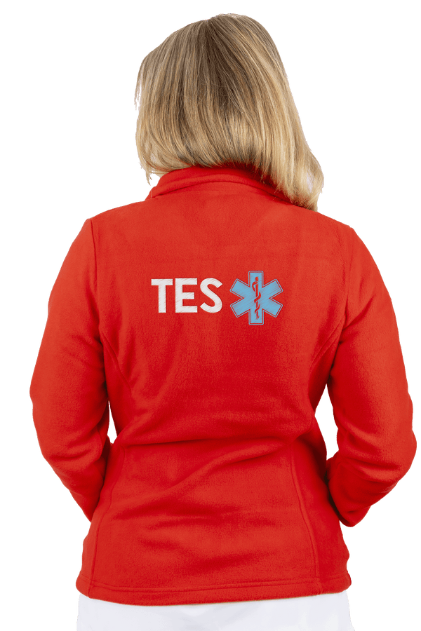 Forro Polar Sanitario Mujer Personalizado – Color Rojo T.E.S
