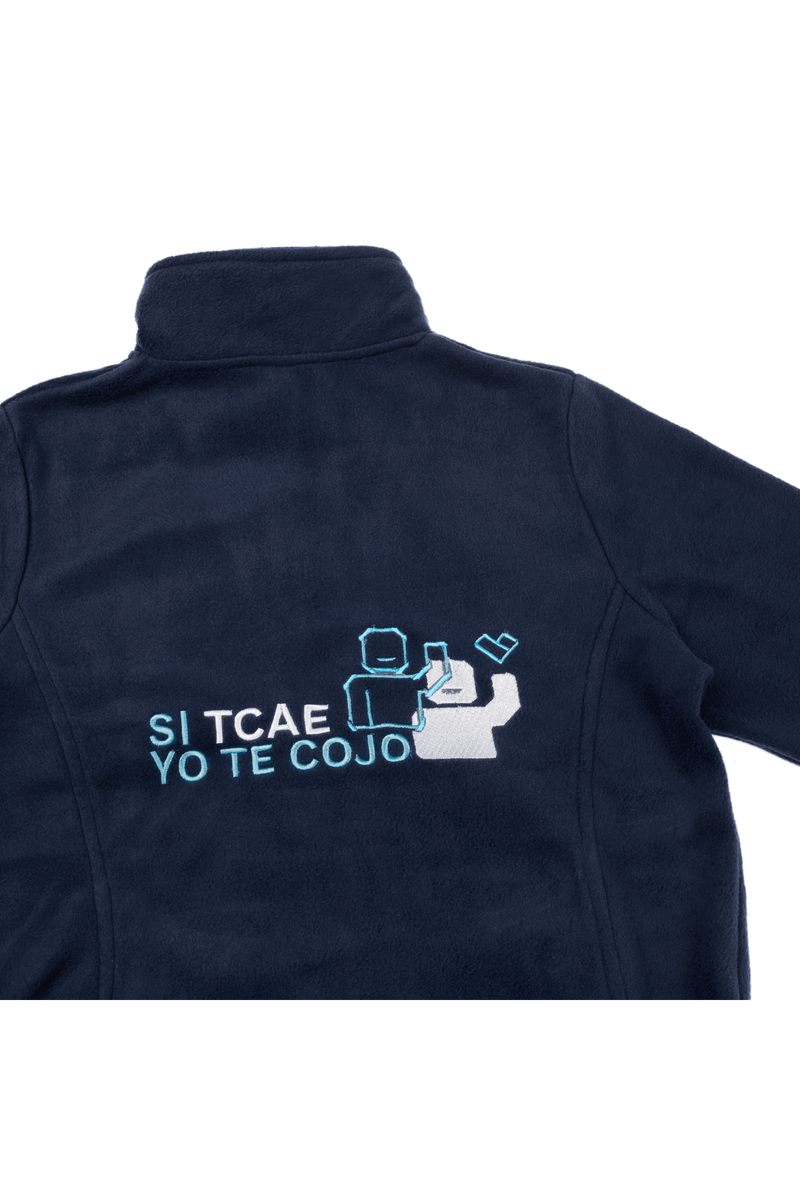 Forro Polar Sanitario Mujer Personalizado – Azul Marino Fisioterapeuta-zoom-