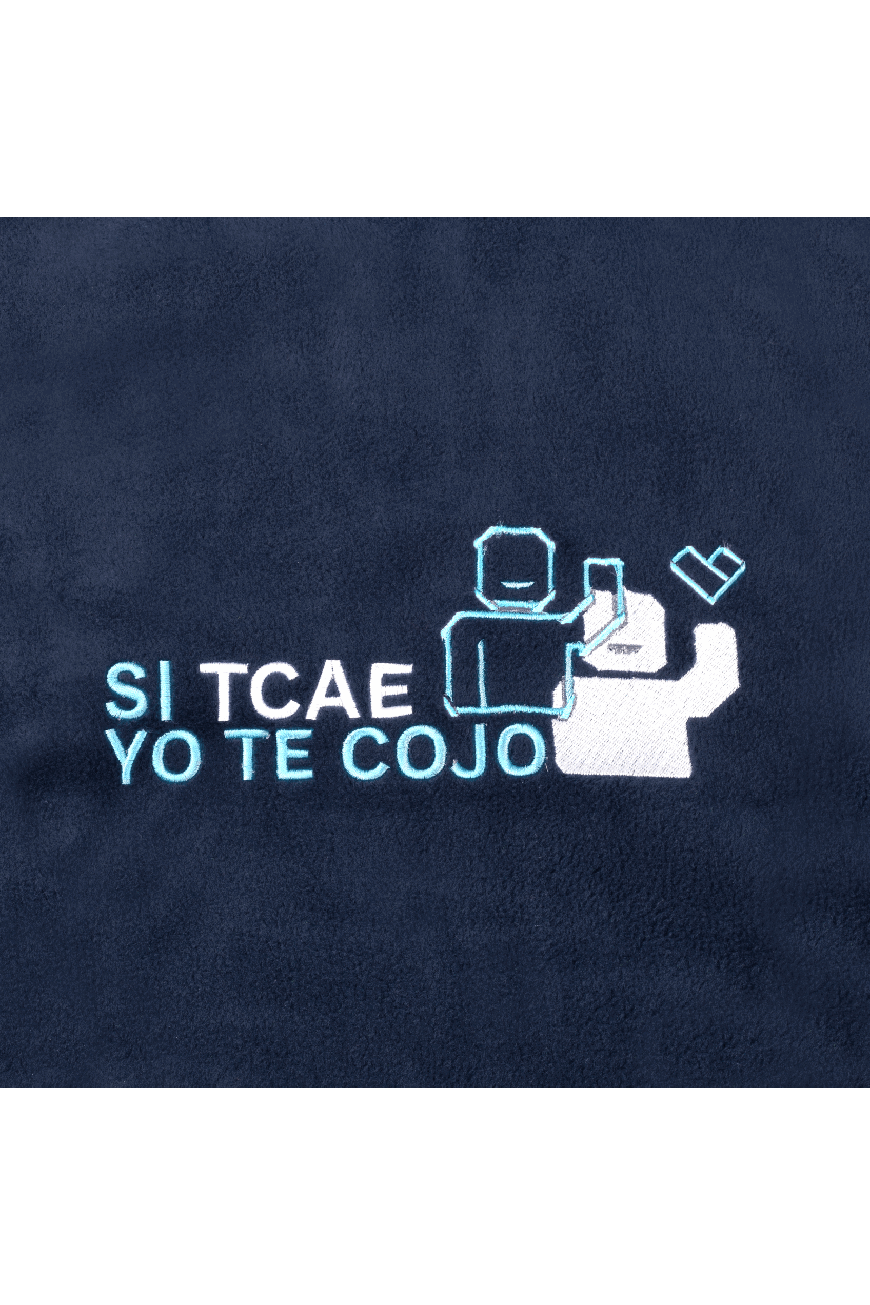 Forro Polar Sanitario Hombre Personalizado – Azul Marino Médico-zoom-11