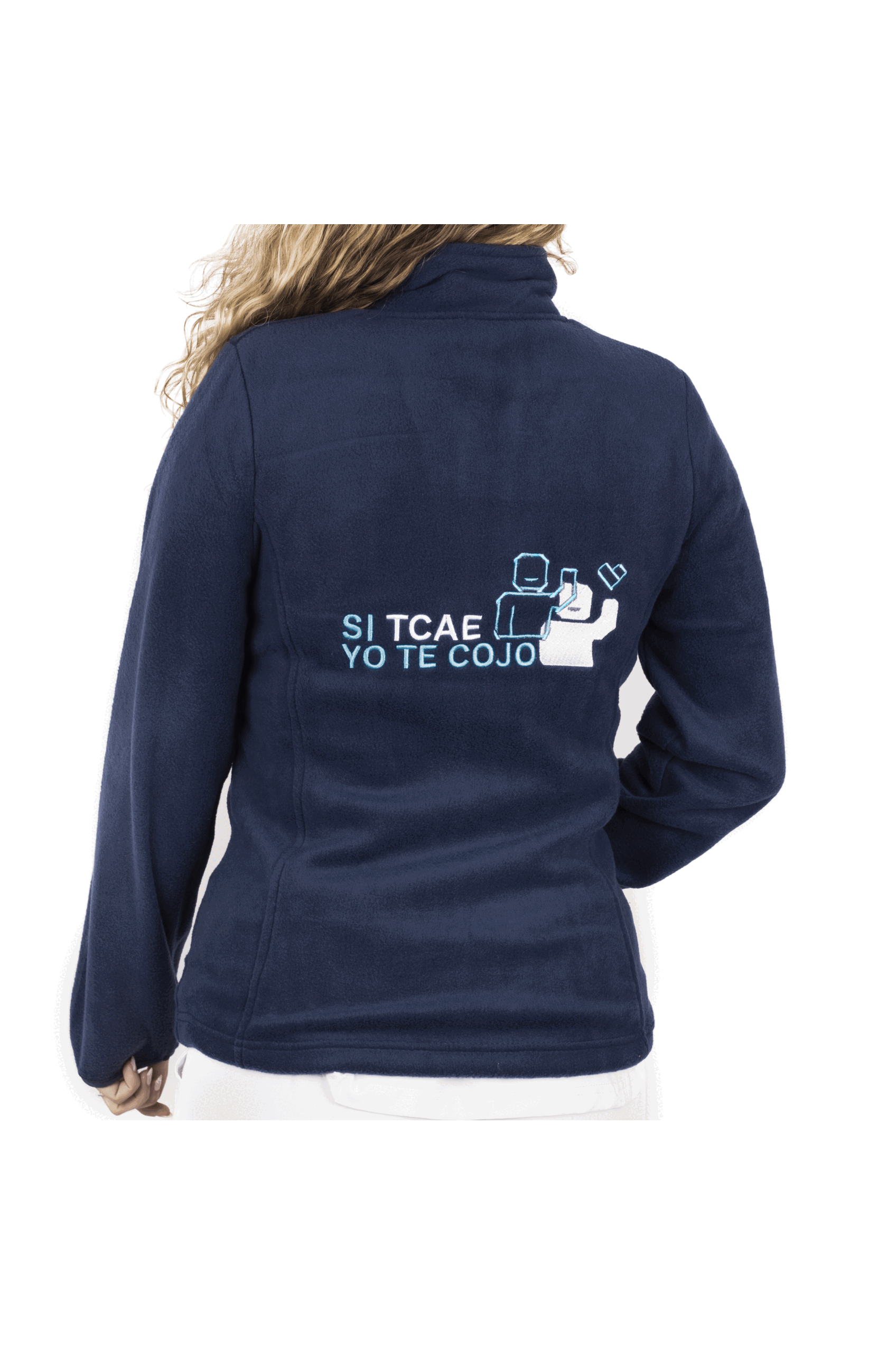 Forro Polar Sanitario Mujer Personalizado – Azul Marino Fisioterapeuta-9